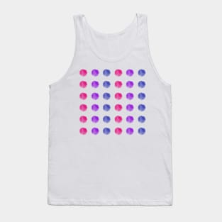 Watercolor Dots - bi pride Tank Top